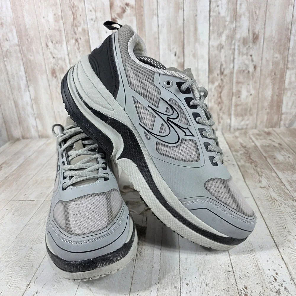 Gravity Defyer G-Defy Ion Mens 11 Wide Grey Black Walking Shoes TB9022MGS-W